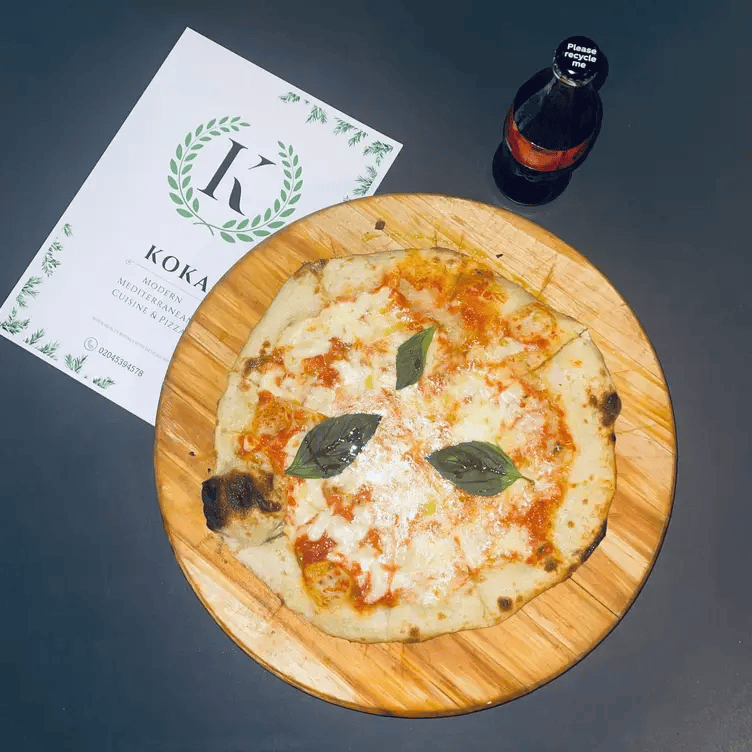 Margherita sourdough pizza